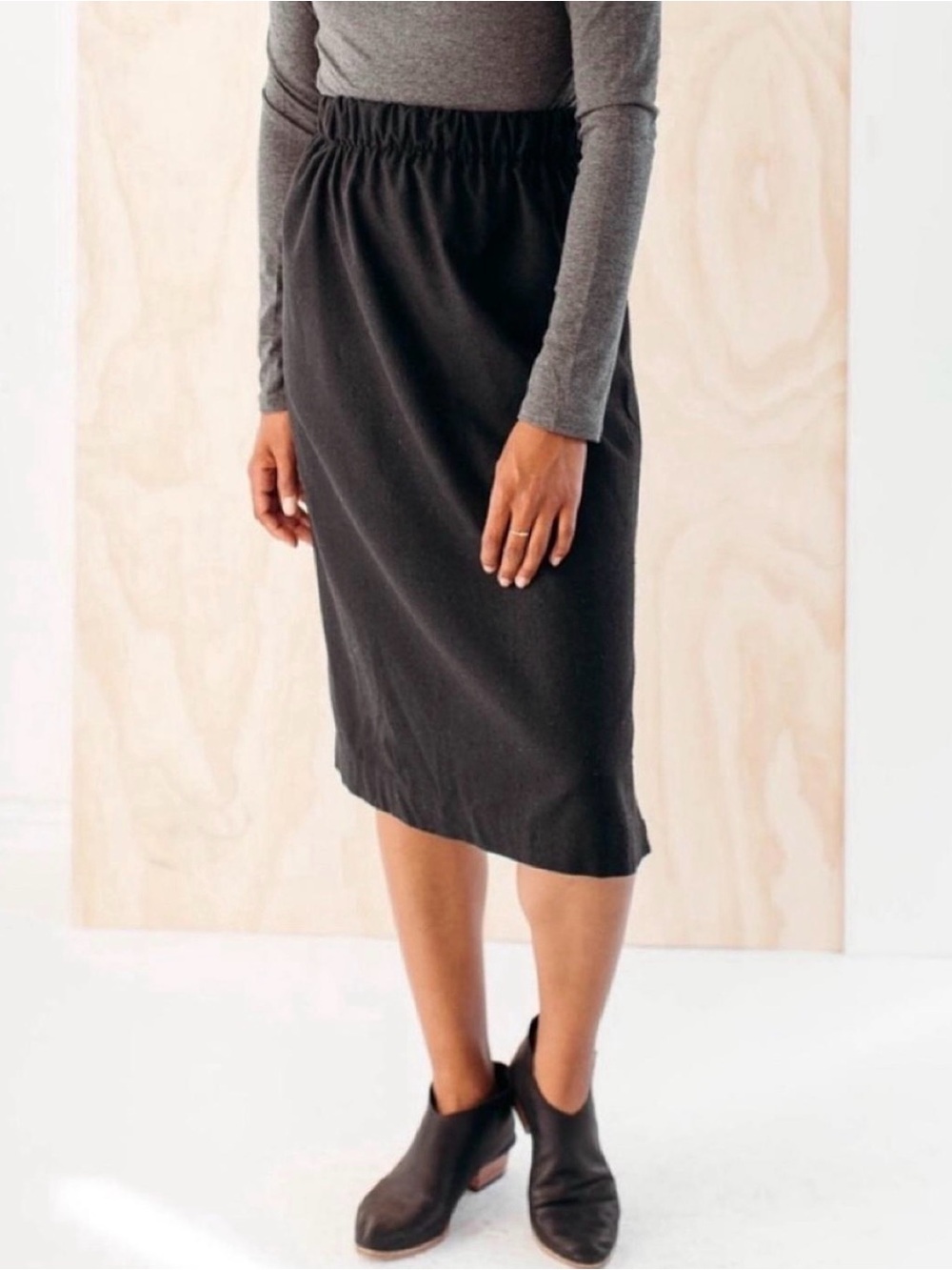 Only child silk noil skirt